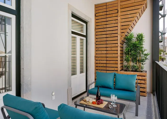 Appartement Ab10 Modern With Ac And Balcony Lissabon